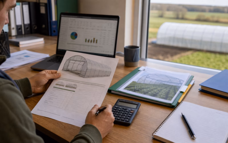 Preparation d un dossier de financement FEADER pour serre agricole