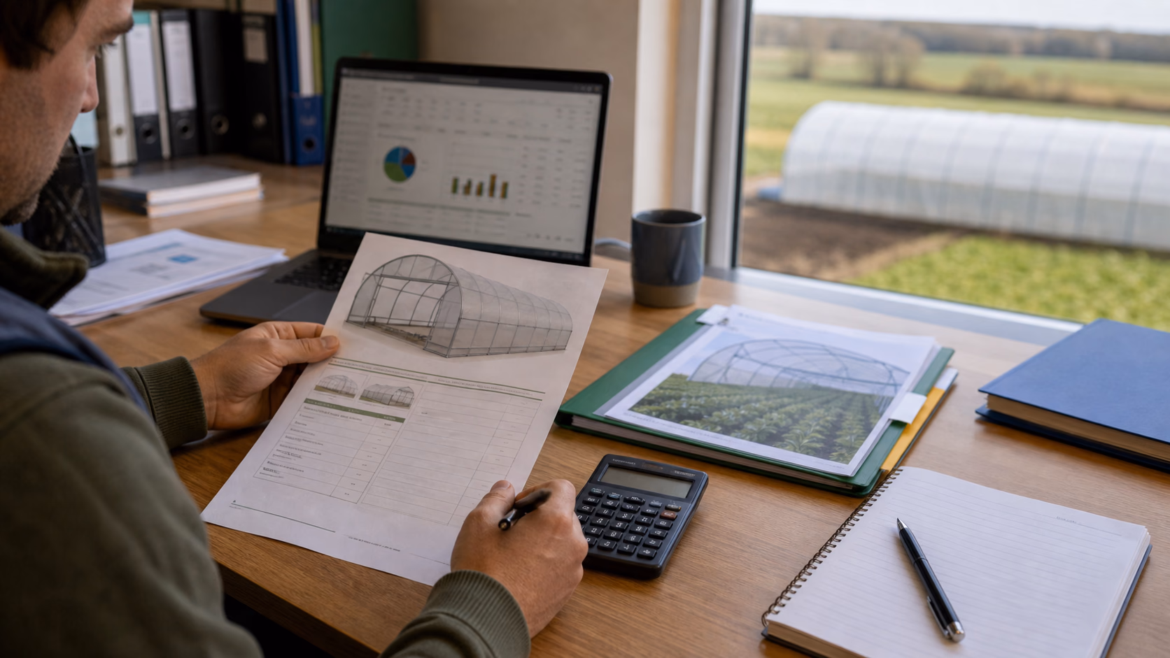 Preparation d un dossier de financement FEADER pour serre agricole