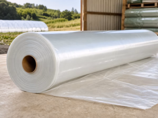 Rouleau de bâche tunnel agricole 200 microns anti-UV pour serre tunnel professionnelle