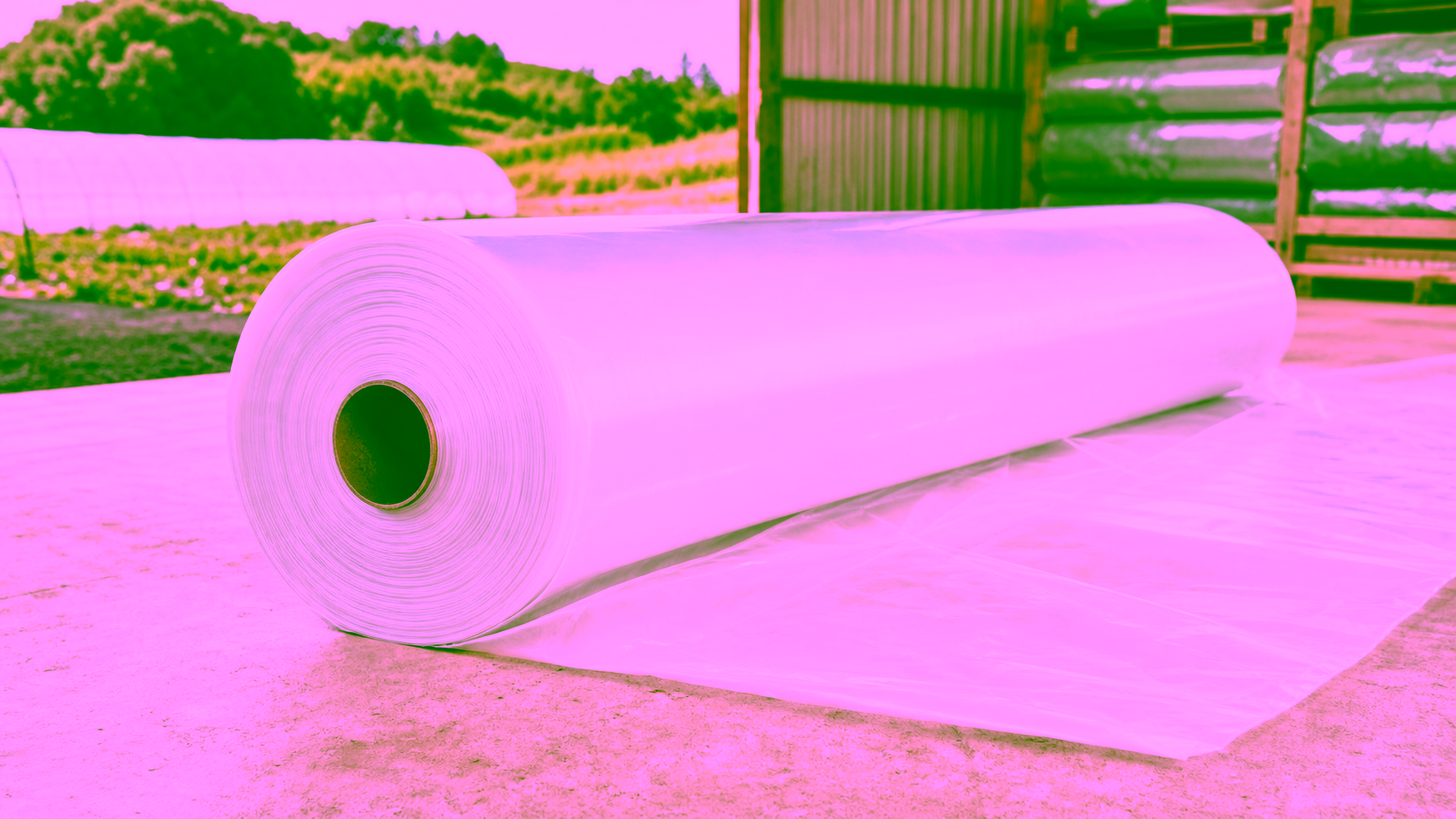 Rouleau de bâche tunnel agricole 200 microns anti-UV pour serre tunnel professionnelle
