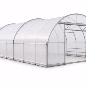 Serre multi-chapelle agricole 960 m2 sur fond blanc