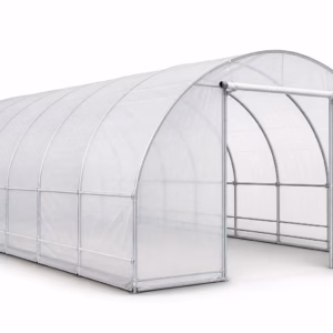 Tunnel agricole 100 m2 8 x 12,5 m sur fond blanc